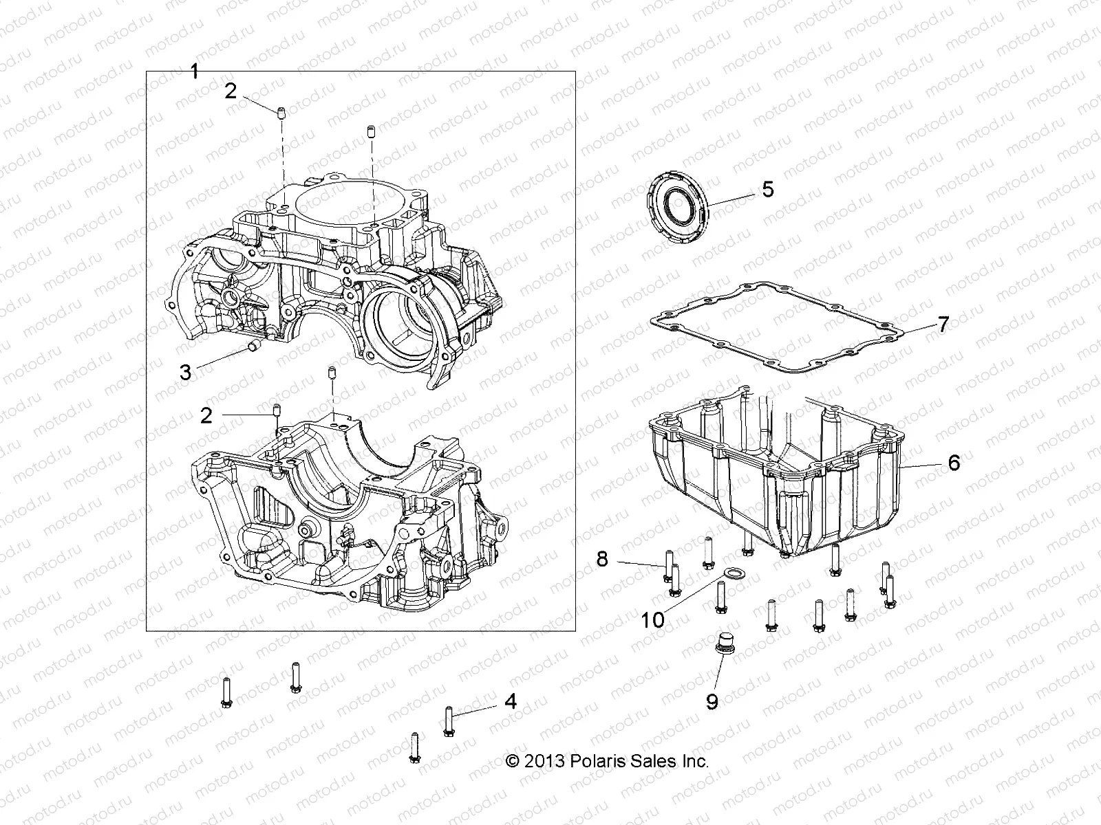ENGINE | ENGINE, CRANKCASE AND OIL SUMP - A15DAH32EJ (49ATVCRANKCASE14SP325)
