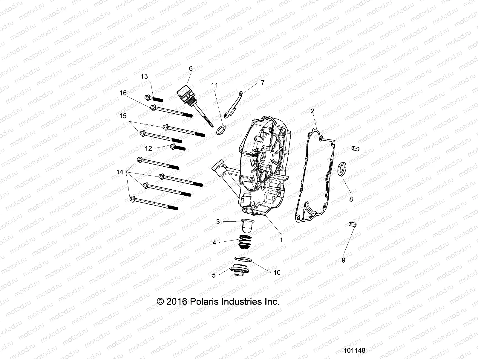 ENGINE | ENGINE, CRANKCASE COVER ASM, RIGHT - A18HAA15B7/B2