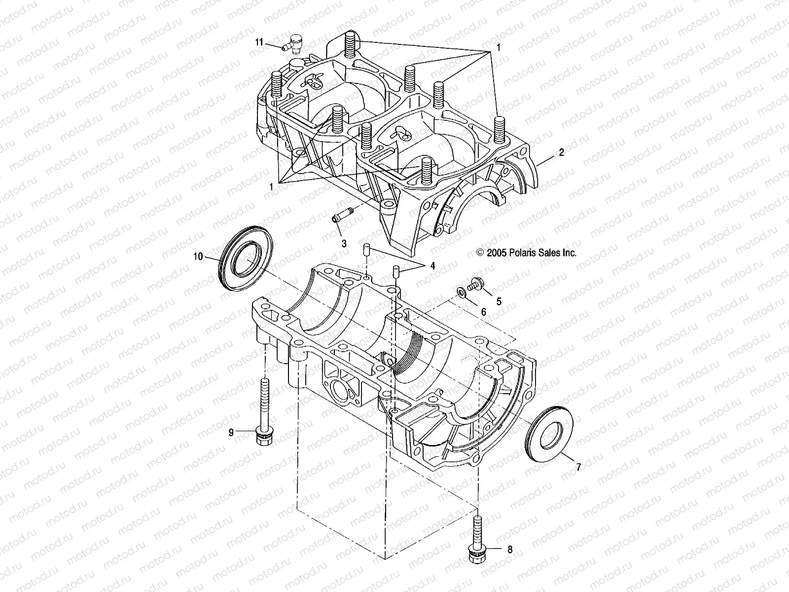 ENGINE | ENGINE, CRANKCASE - S20CEE5BSL (4997239723C10)