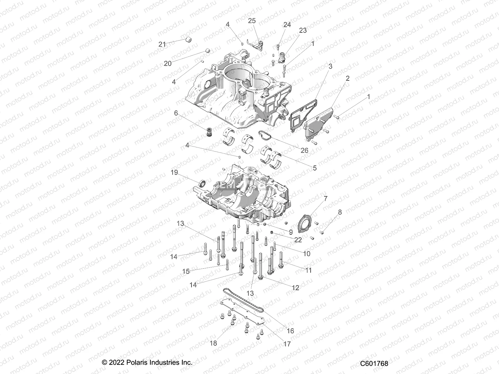 ENGINE | ENGINE, CRANKCASE - S23FJE9FS/9FE ALL OPTIONS (C601768)