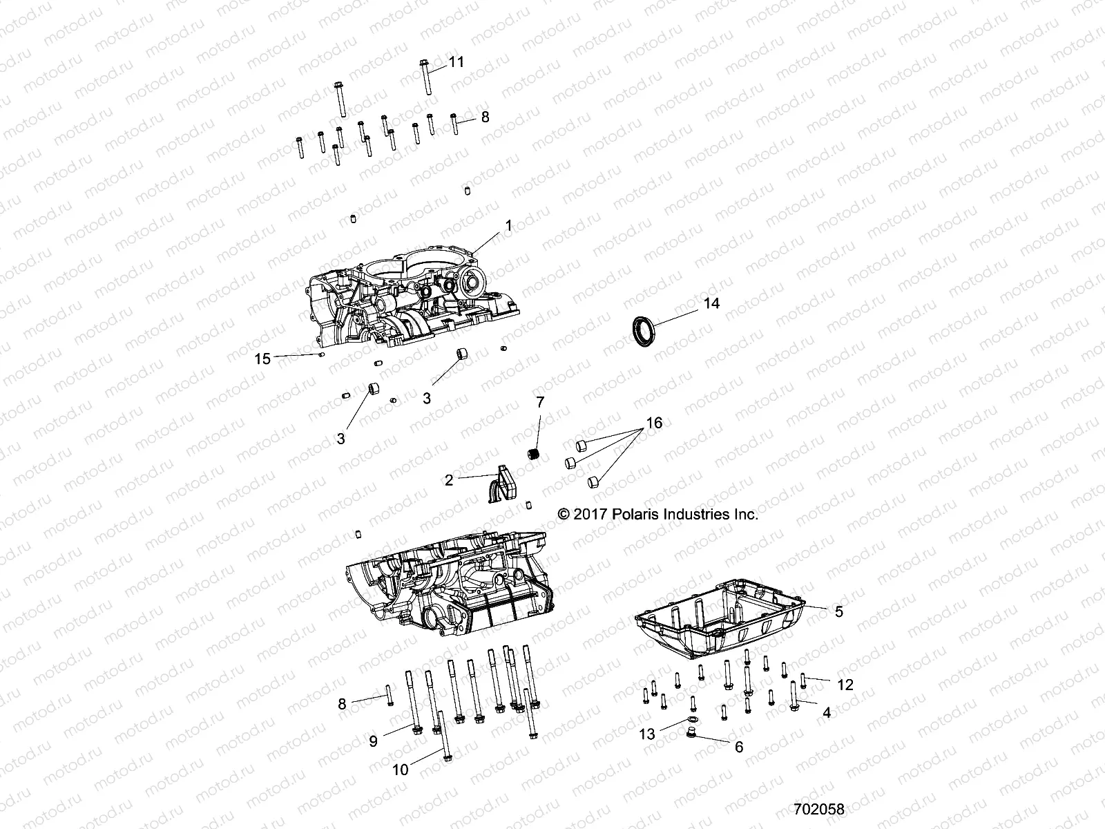 ENGINE | ENGINE, CRANKCASE - Z20A5A87B2/E87BP/BK/BX (702058)