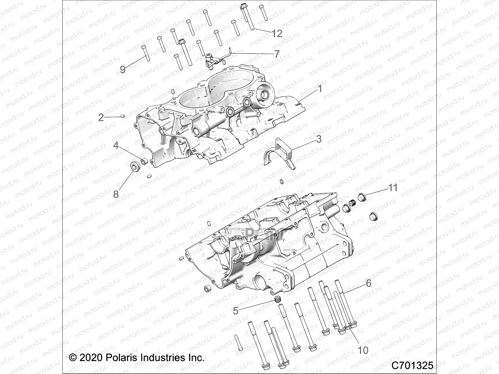 ENGINE | ENGINE, CRANKCASE - Z21S1E99AR/BR (C700106-3)