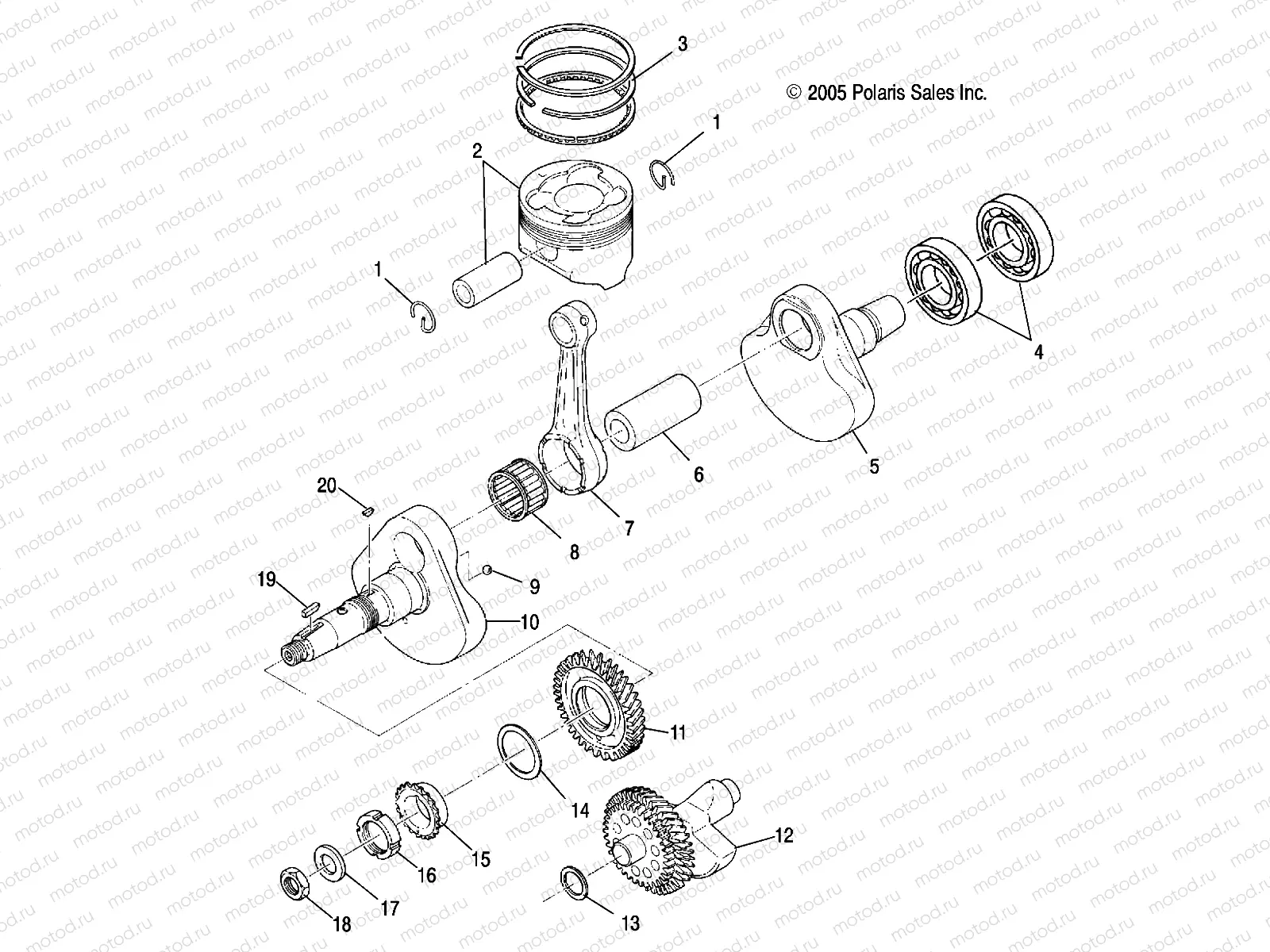 ENGINE | ENGINE, CRANKSHAFT and PISTON - A07CL50AA (4999201649920164D06)