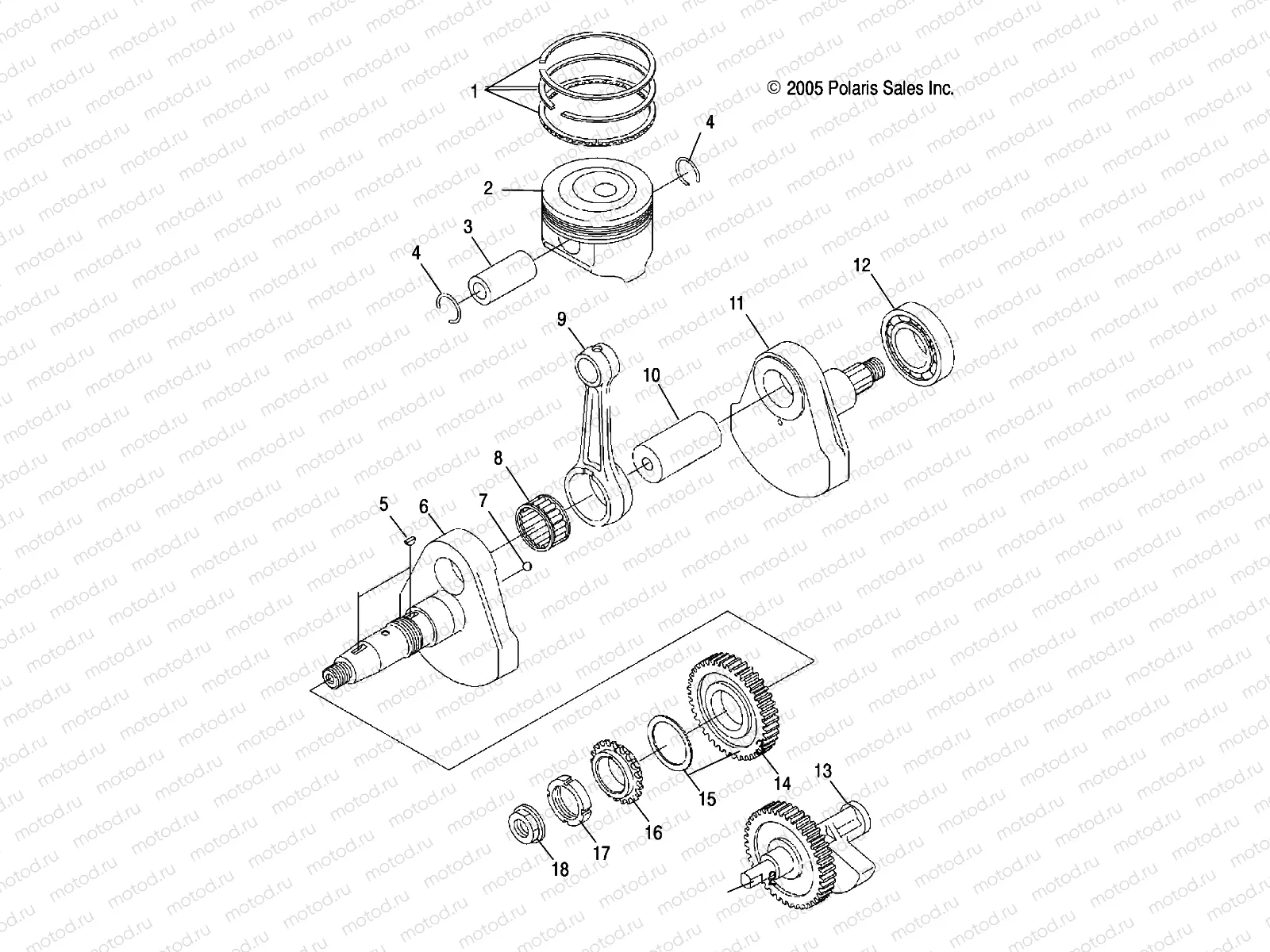 ENGINE | ENGINE, CRANKSHAFT and PISTON - A07LB27FA/LH27FB (4999202079920207D03)