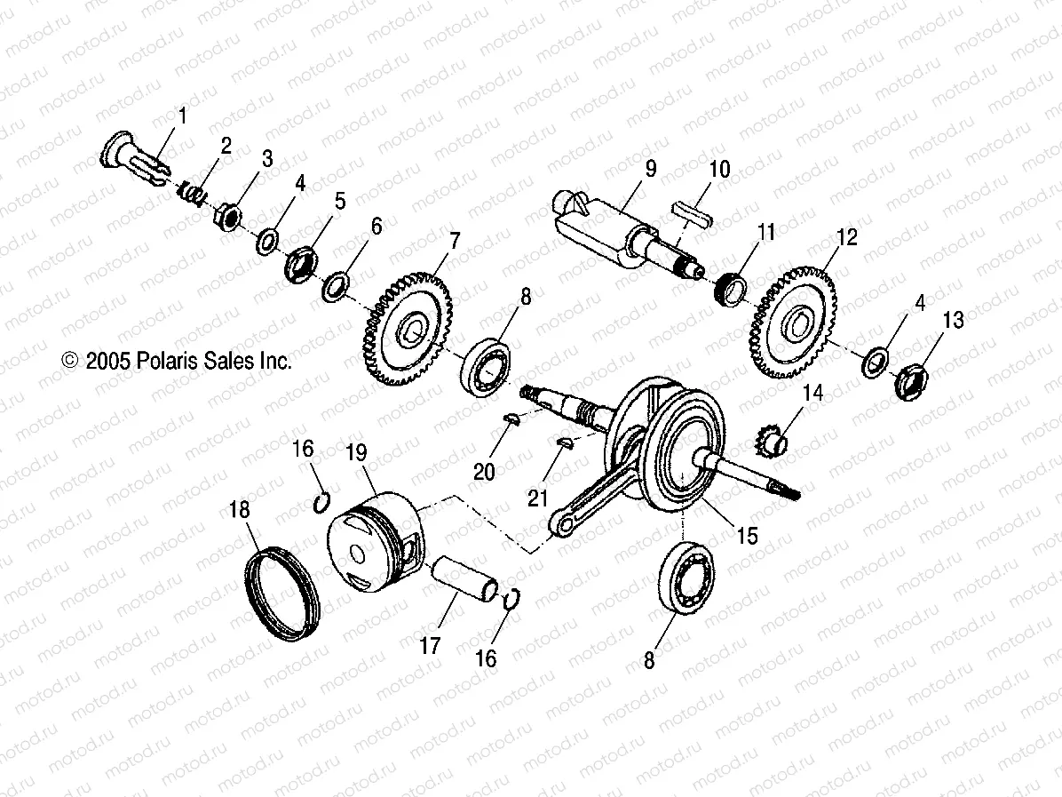 ENGINE | ENGINE, CRANKSHAFT and PISTON - A10PB20EB (4999202509920250A05)