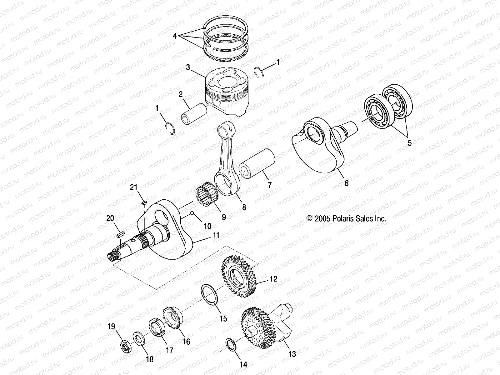 ENGINE | ENGINE, CRANKSHAFT and PISTON - A13MB46TH (4999200059920005D06)