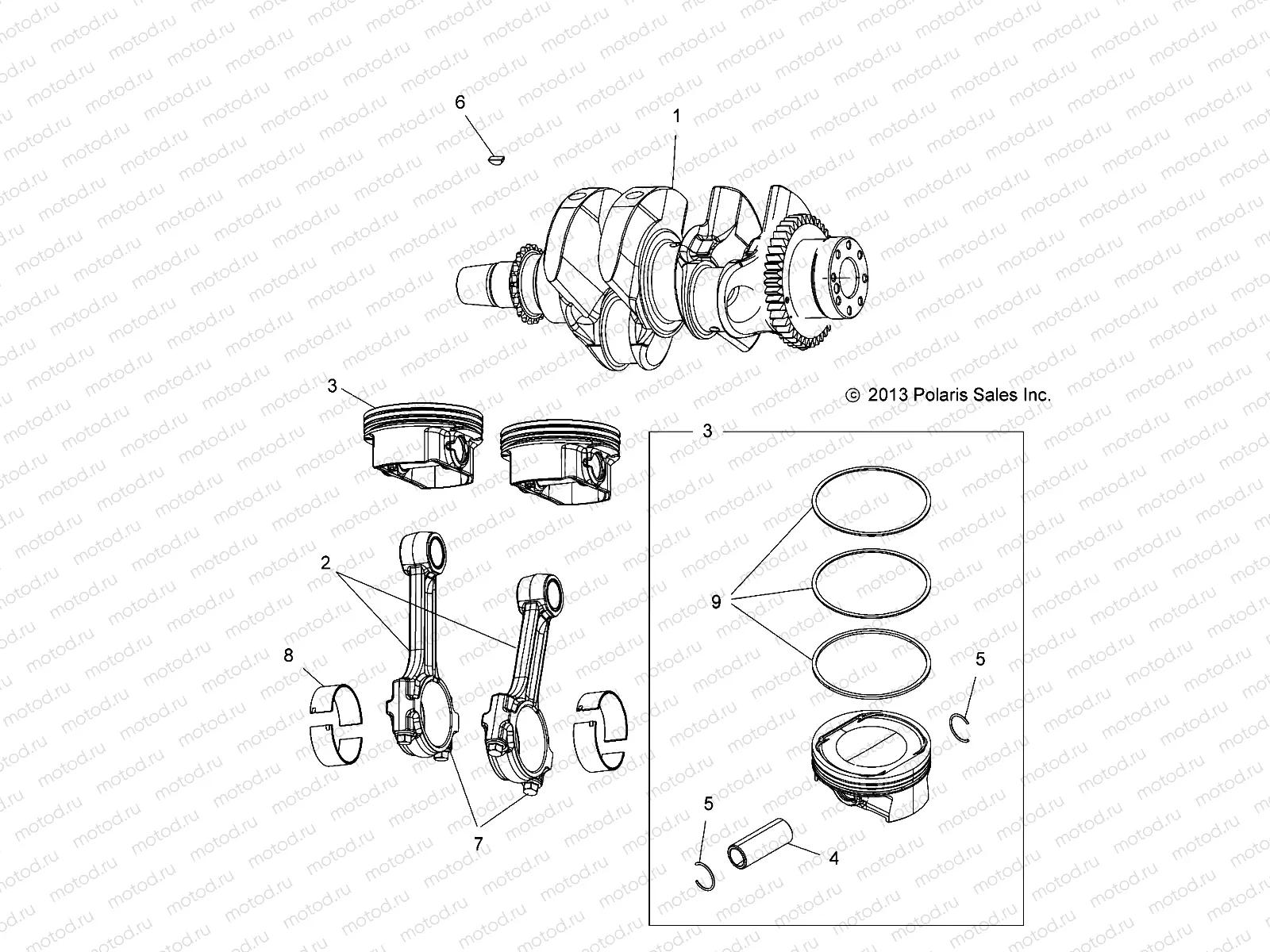 ENGINE | ENGINE, CRANKSHAFT and PISTON - A18SXE95FR