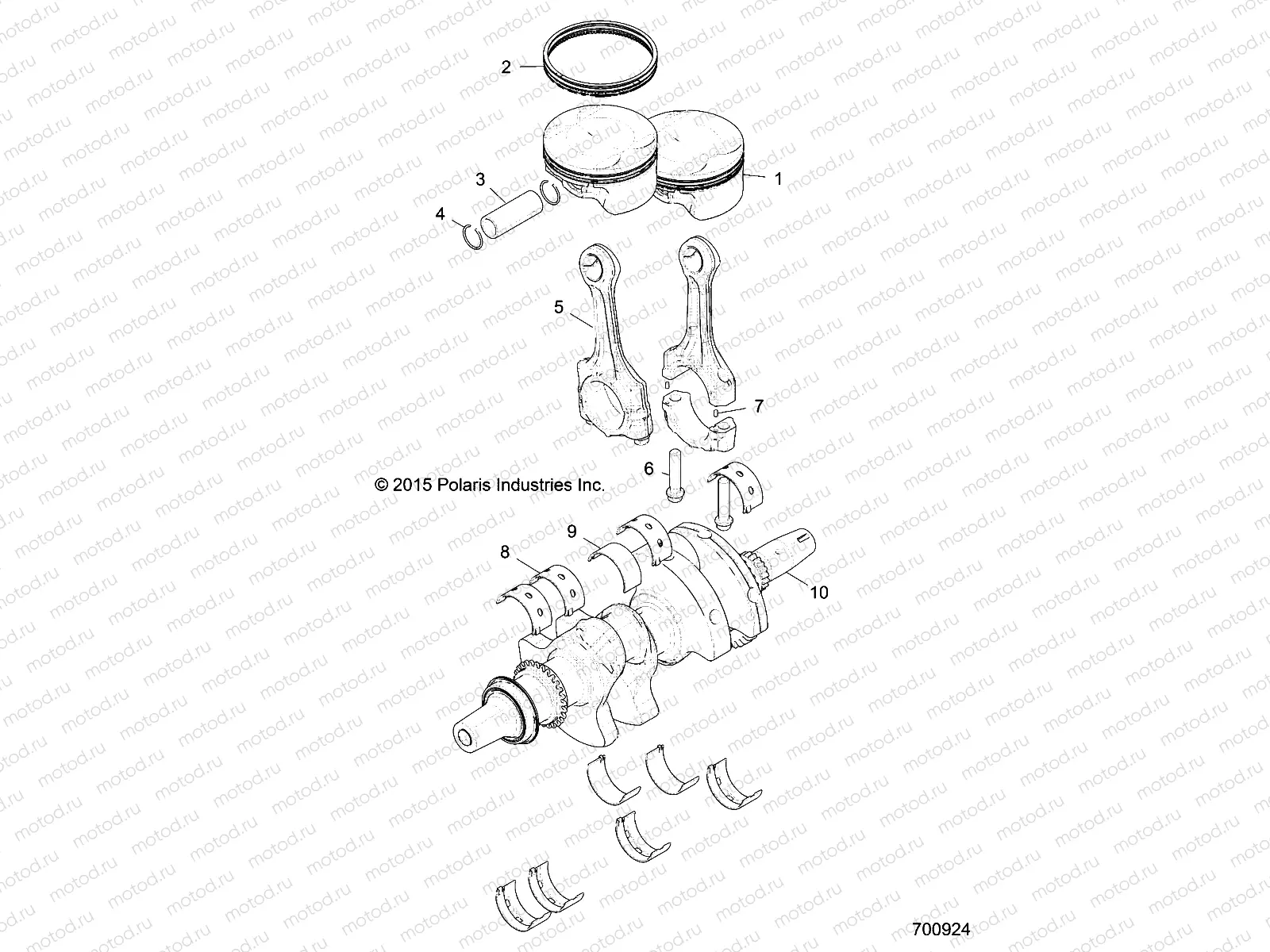 ENGINE | ENGINE, CRANKSHAFT and PISTON - R18RT_87 ALL OPTIONS (700924)