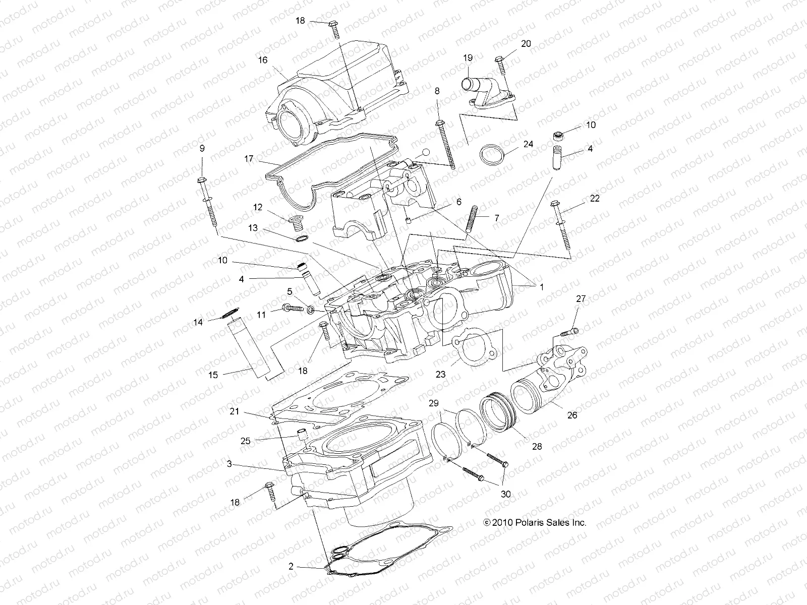 ENGINE | ENGINE, CYLINDER - A12TN55FA (49ATVCYLINDER11SPXP550)