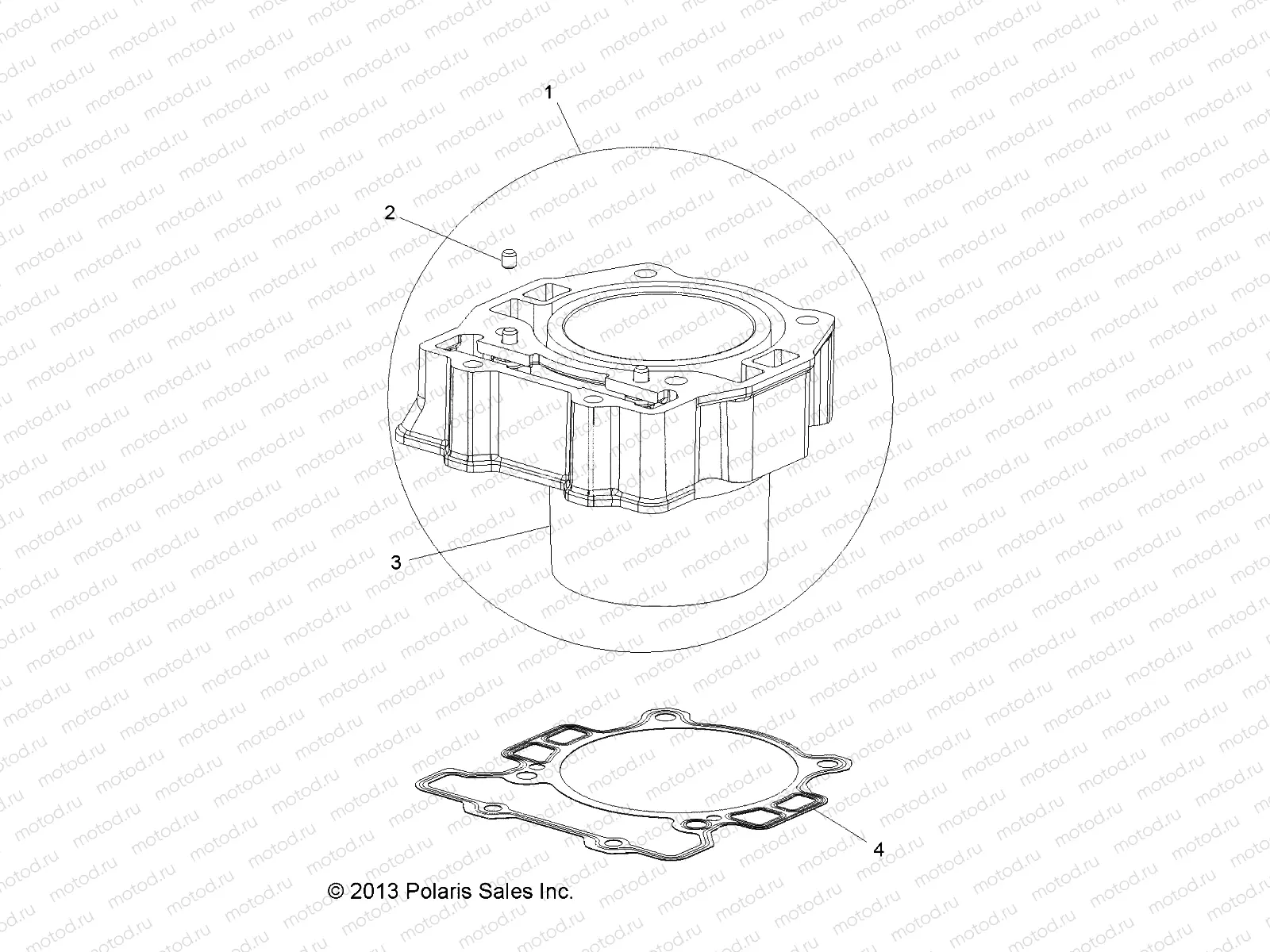 ENGINE | ENGINE, CYLINDER - A14BH33FJ (49ATVCYLINDER14SP325)