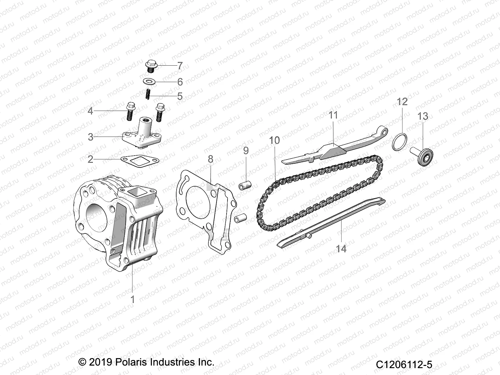 ENGINE | ENGINE, CYLINDER - A23HBE07N2 (C1206112-5)