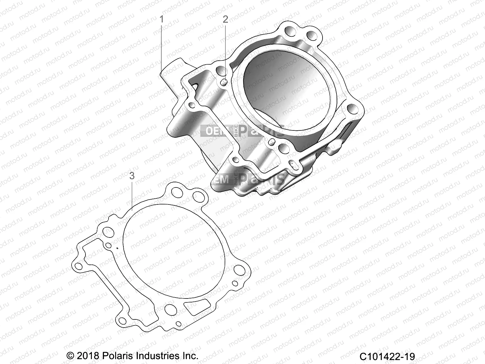 ENGINE | ENGINE, CYLINDER - A23SEZ57AM (C101422-19)