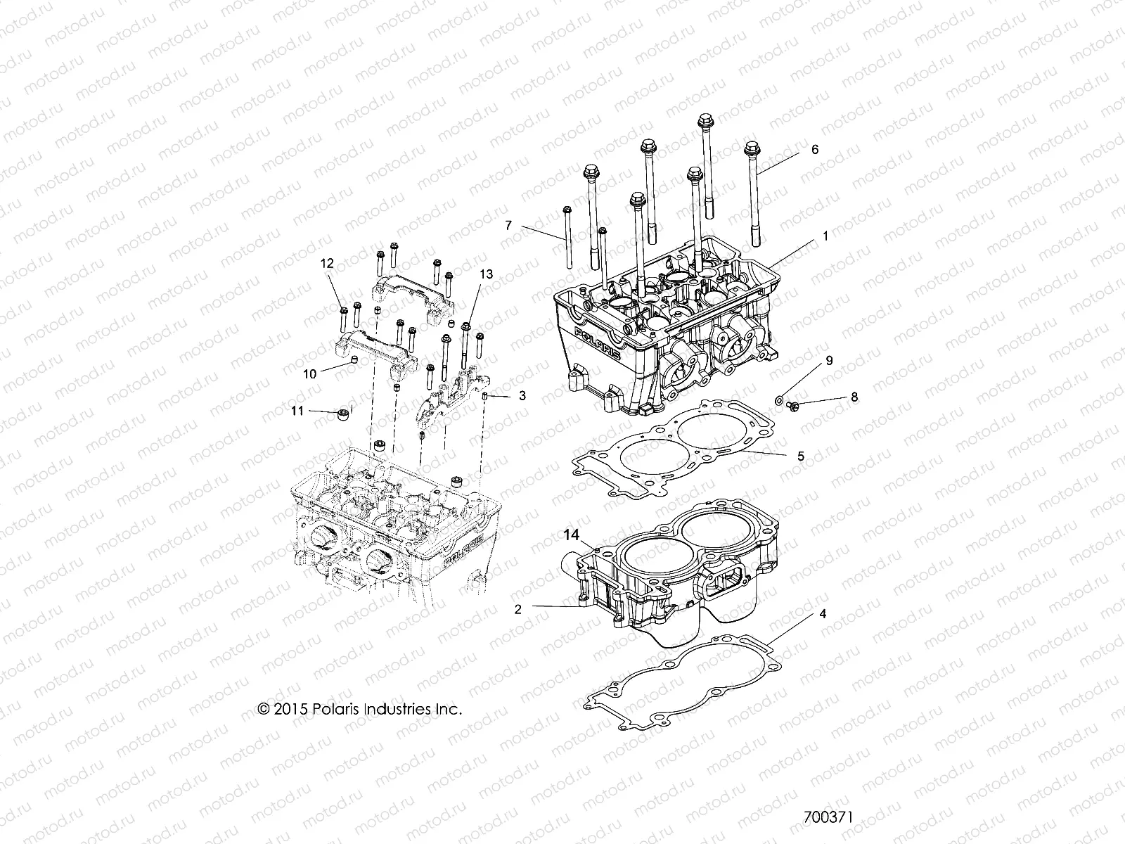 ENGINE | ENGINE, CYLINDER and HEAD - R17RTE87FU/F1/S87CU/C1/FU/F1 (700371)