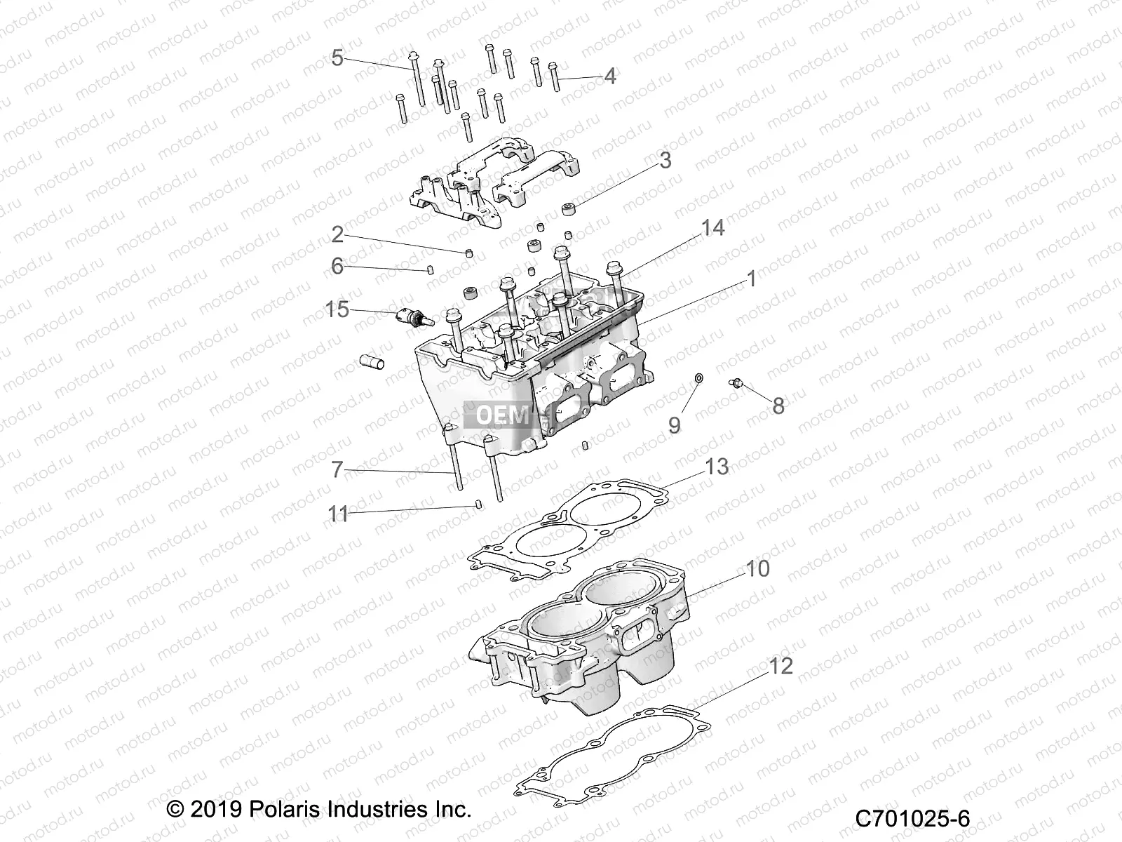 ENGINE | ENGINE, CYLINDER and HEAD - Z20A5K87BG (C701025-6)