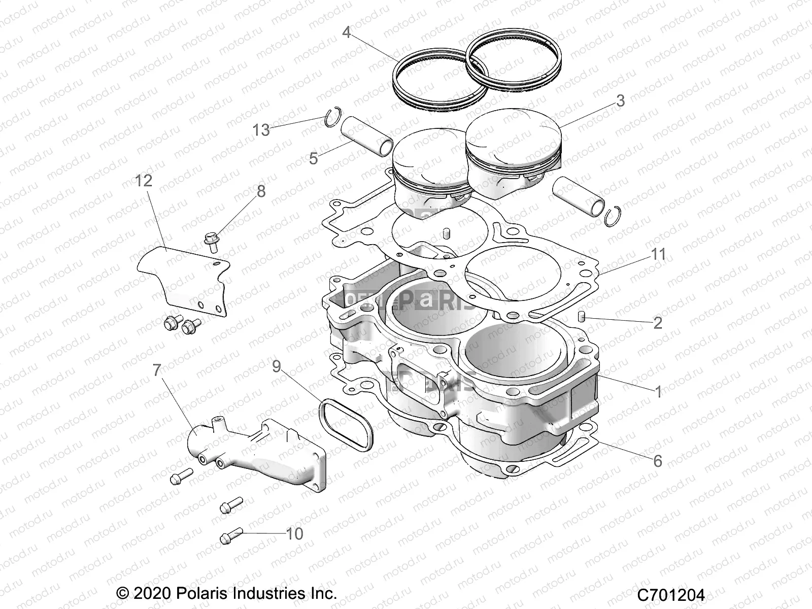 ENGINE | ENGINE, CYLINDER AND PISTON - Z22NAM99AR (C701204)