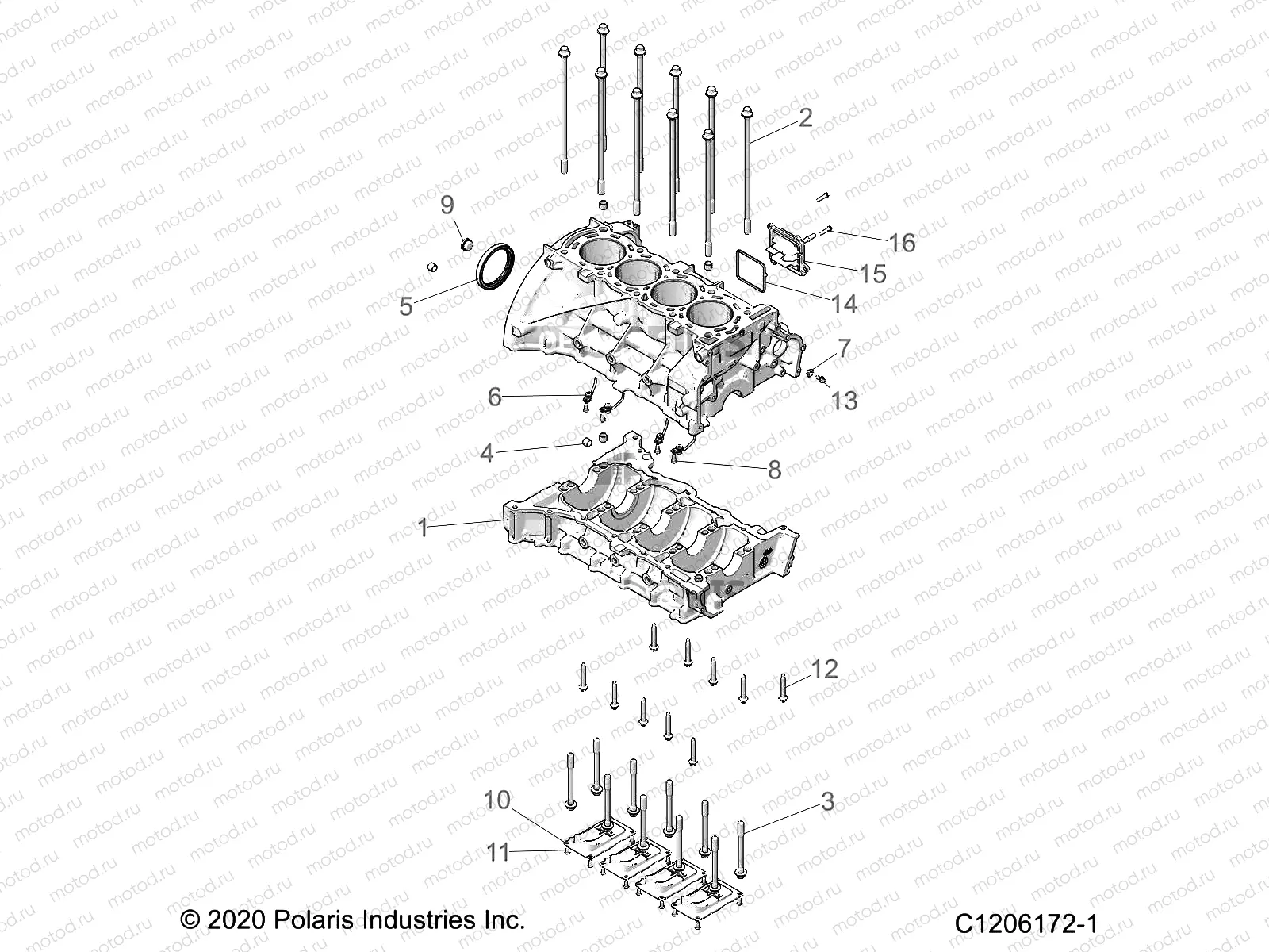 ENGINE | ENGINE, CYLINDER BLOCK - Z23RMD2KAK/AJ/BK/BJ (C1206172-1)