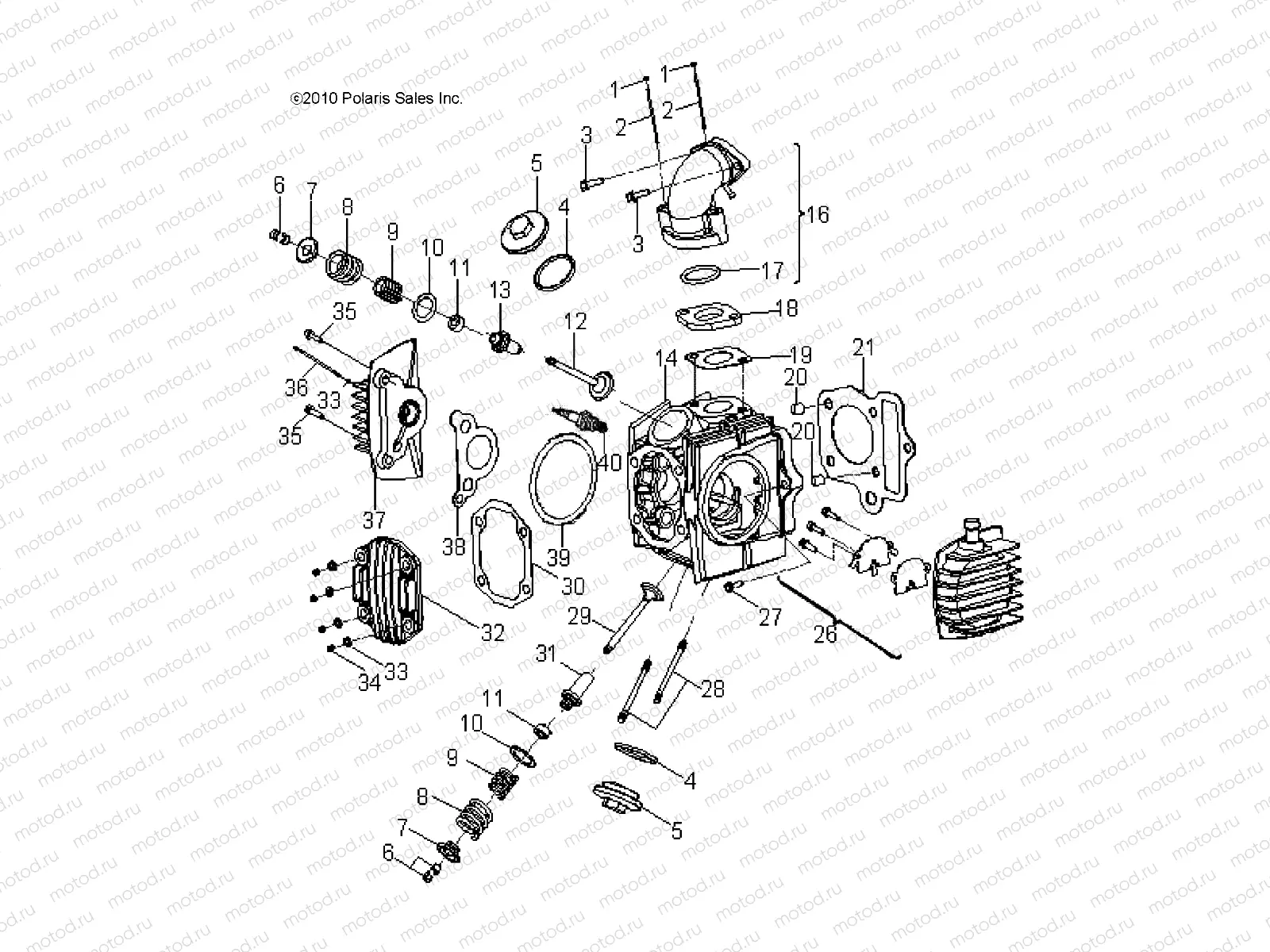 ENGINE | ENGINE, CYLINDER HEAD - A13KA09AD/AF (49ATVCYLINDERHD11SP90)