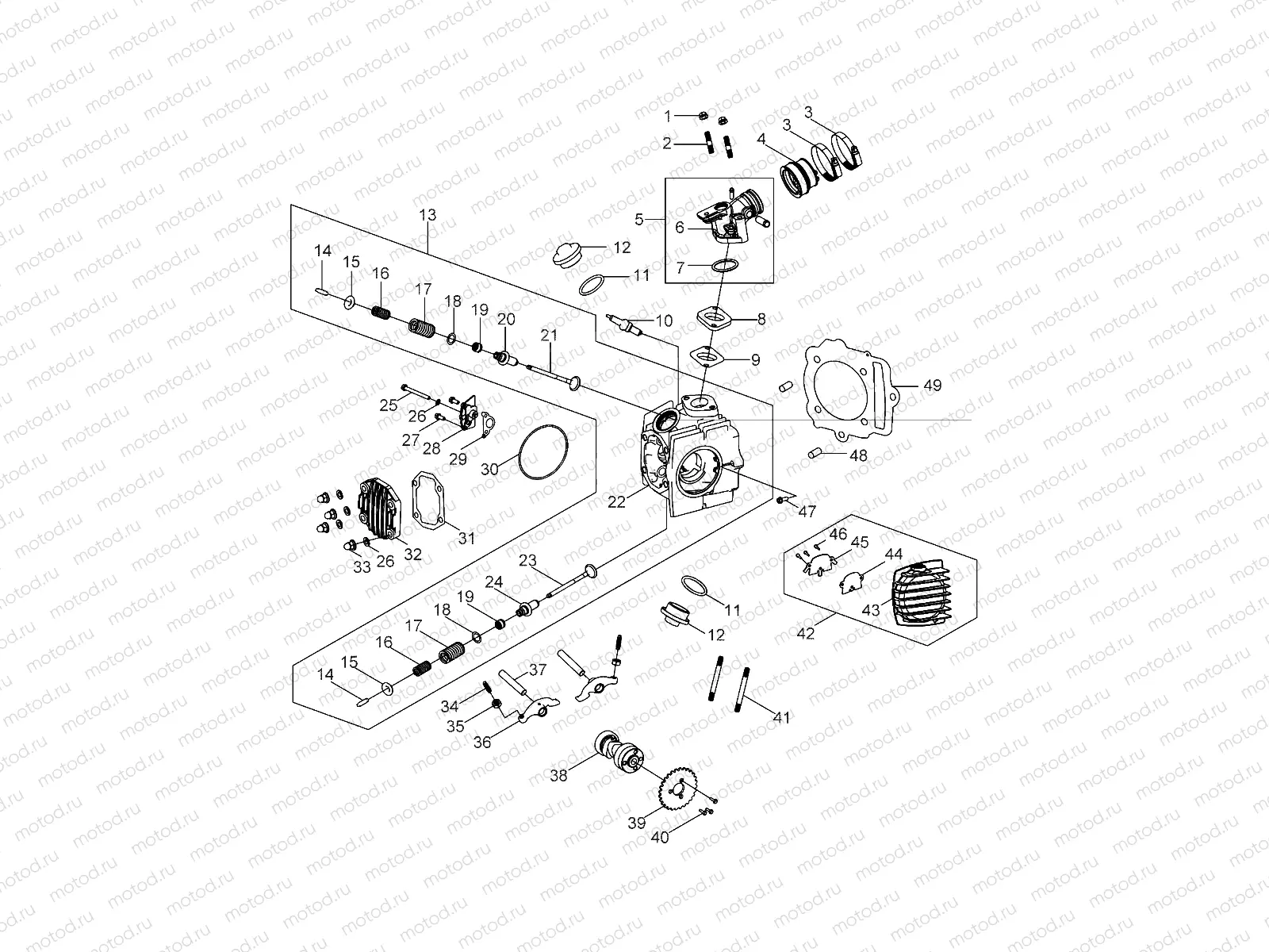 ENGINE | ENGINE, CYLINDER HEAD - A23YAK11B6/B7/N6/N7 (A00037)