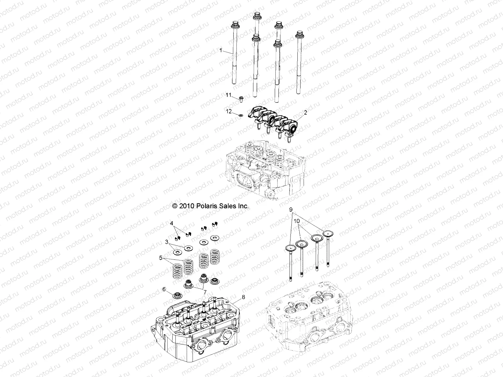 ENGINE | ENGINE, CYLINDER HEAD and VALVES - R13VE76AD/AI/AW/7EAS/EAT (49RGRVALVE11RZRS)