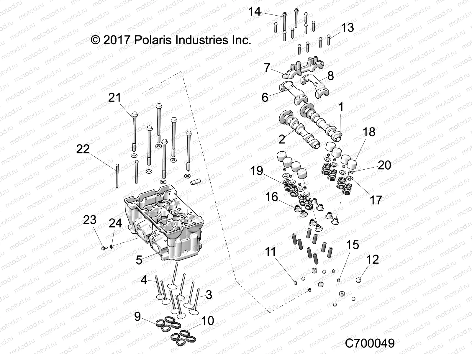 ENGINE | ENGINE, CYLINDER HEAD AND VALVES - R21RRE99A9/AC/AP/AW/B9/BC/BP/BW (C700049)