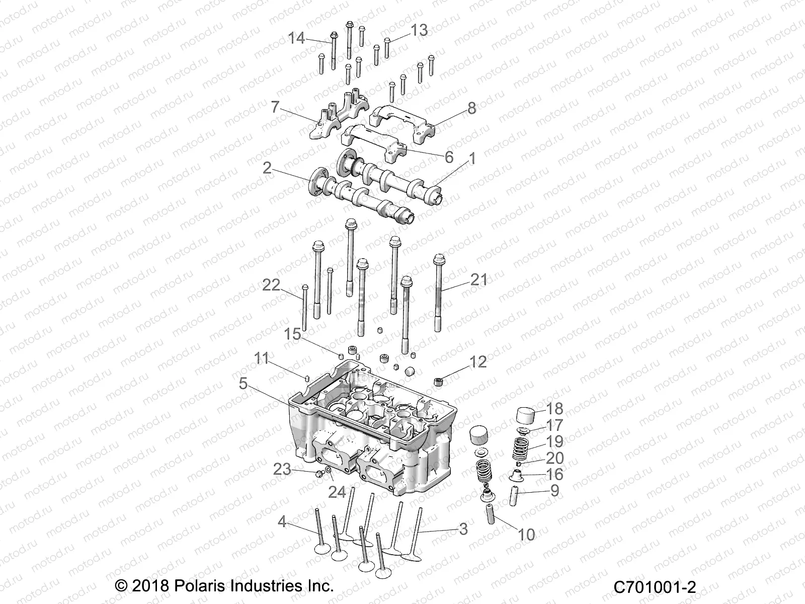 ENGINE | ENGINE, CYLINDER HEAD AND VALVES - Z20NAE92KL (C701001-2)