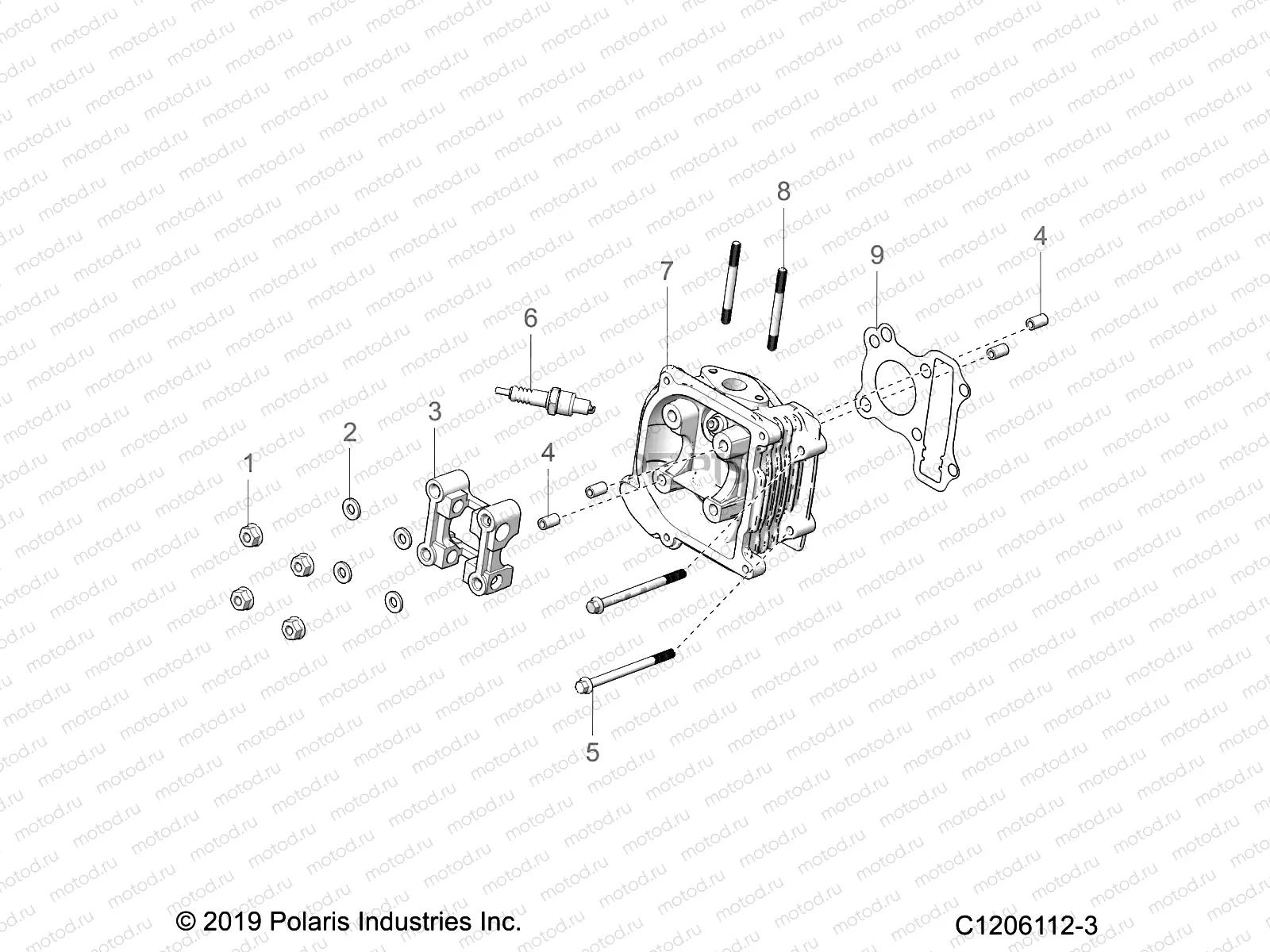 ENGINE | ENGINE, CYLINDER HEAD ASM - A23HBE07B2 (C1206112-3)