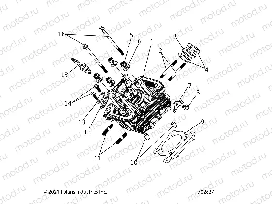 ENGINE | ENGINE, CYLINDER HEAD ASM. - Z21HCB18B2 (702827)