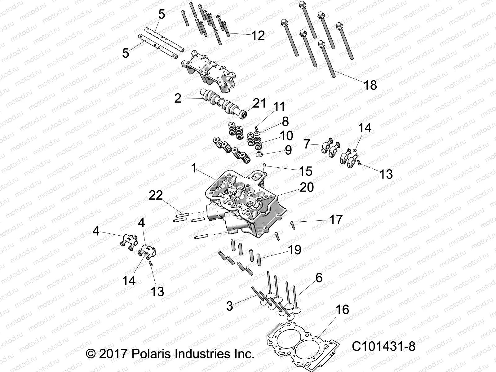 ENGINE | ENGINE, CYLINDER HEAD, CAM and VALVES - A19SVS95FR