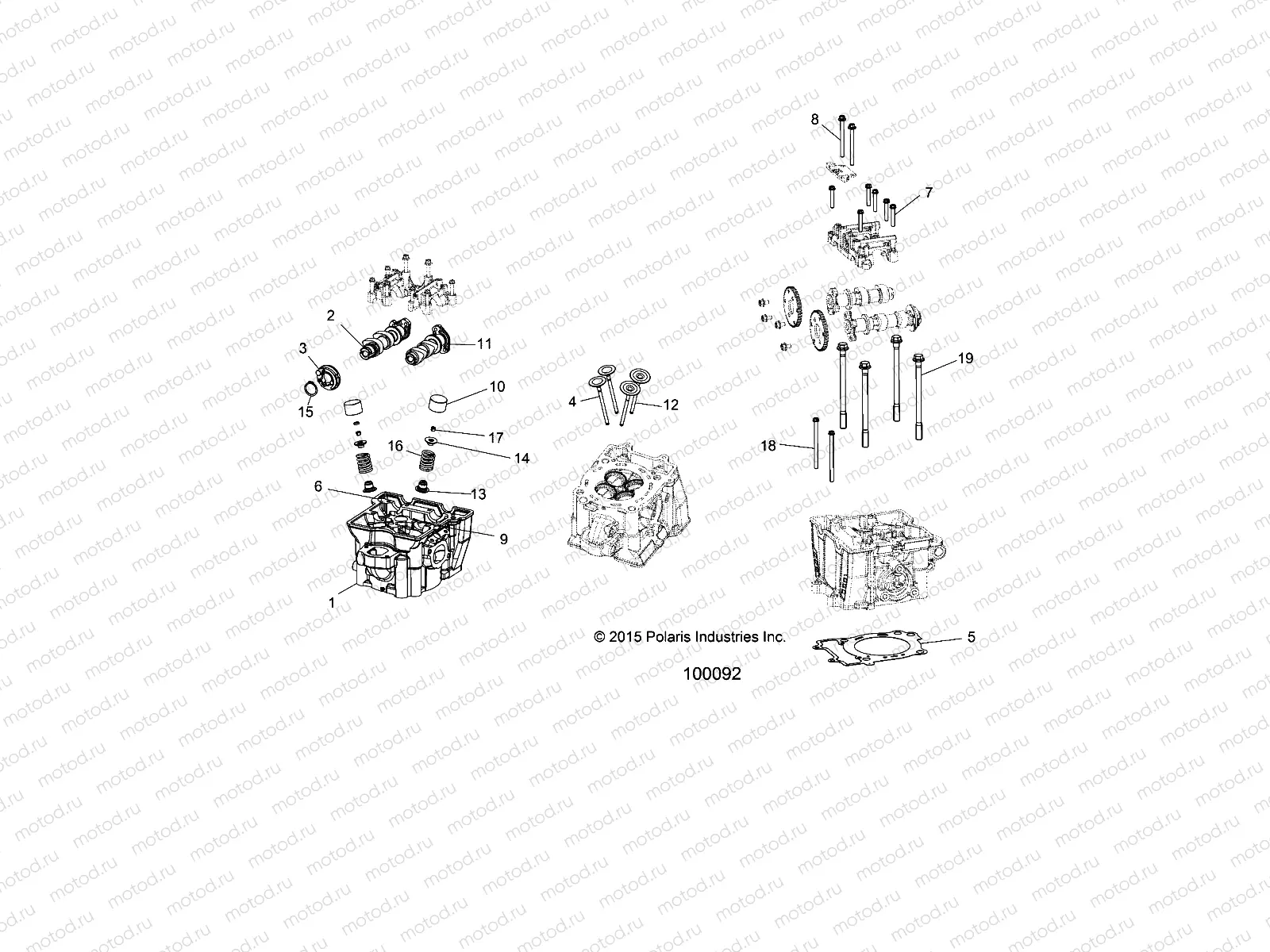 ENGINE | ENGINE, CYLINDER HEAD, CAMS and VALVES - A19SJE57BH