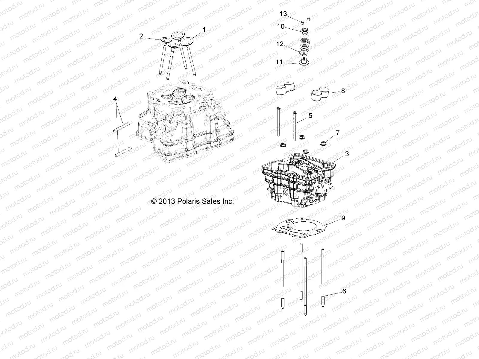 ENGINE | ENGINE, CYLINDER HEAD - R16RMA32A1/A2 (49ATVCYLINDERHD14SP325)