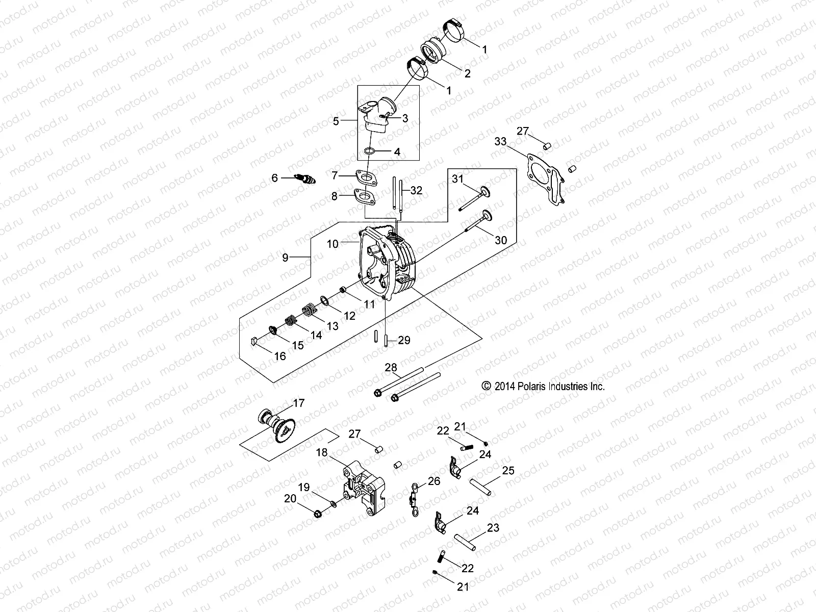 ENGINE | ENGINE, CYLINDER HEAD - Z18YAV17B2/B8/N2/N8 (49RGRCYLINDER15RZR170)