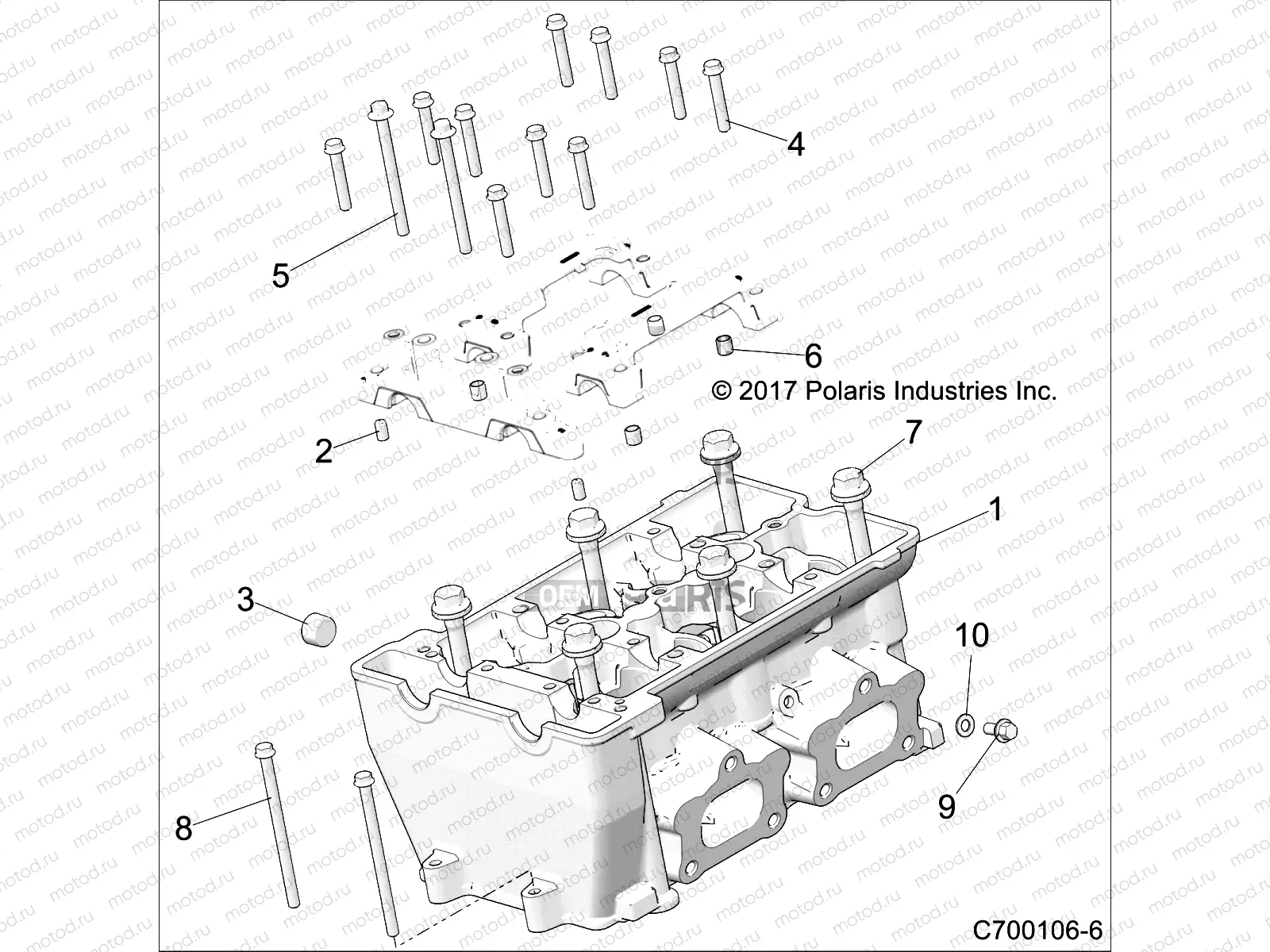 ENGINE | ENGINE, CYLINDER HEAD - Z20S1E99NG (C700106-6)