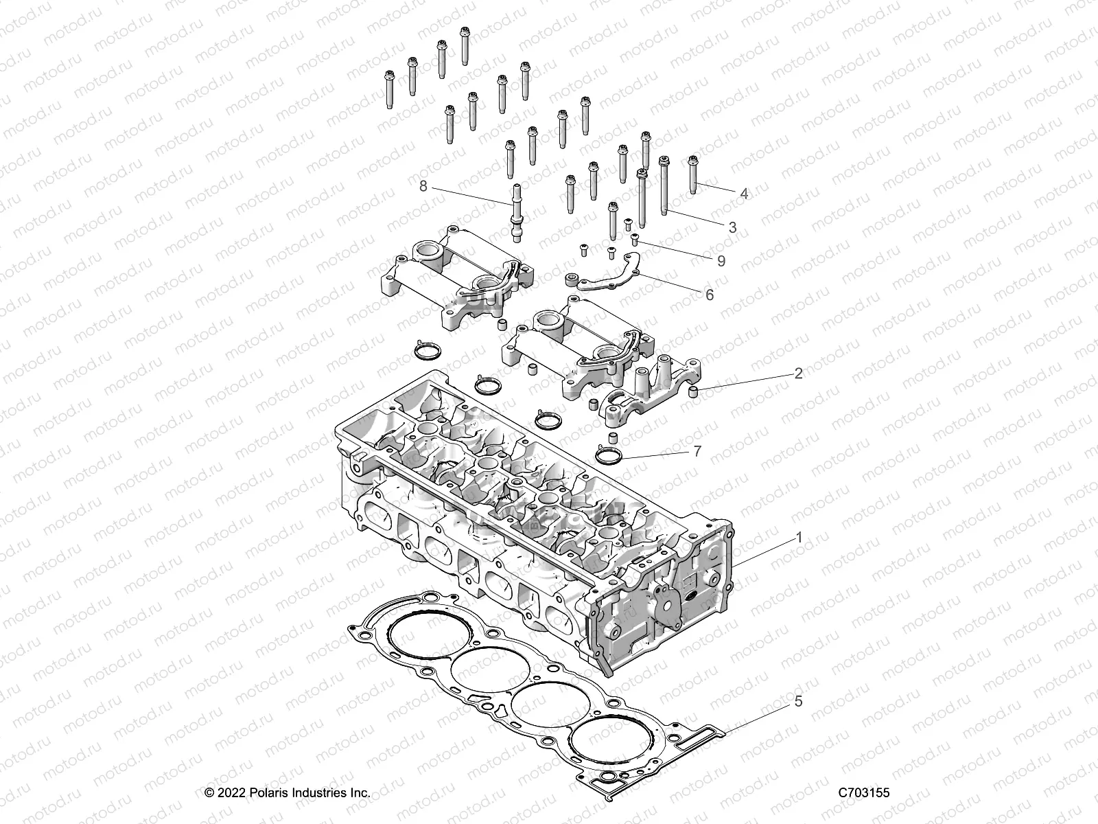 ENGINE | ENGINE, CYLINDER HEAD - Z22RGE2KAG/BG/RGK2KAN/BN (C1206172-3)