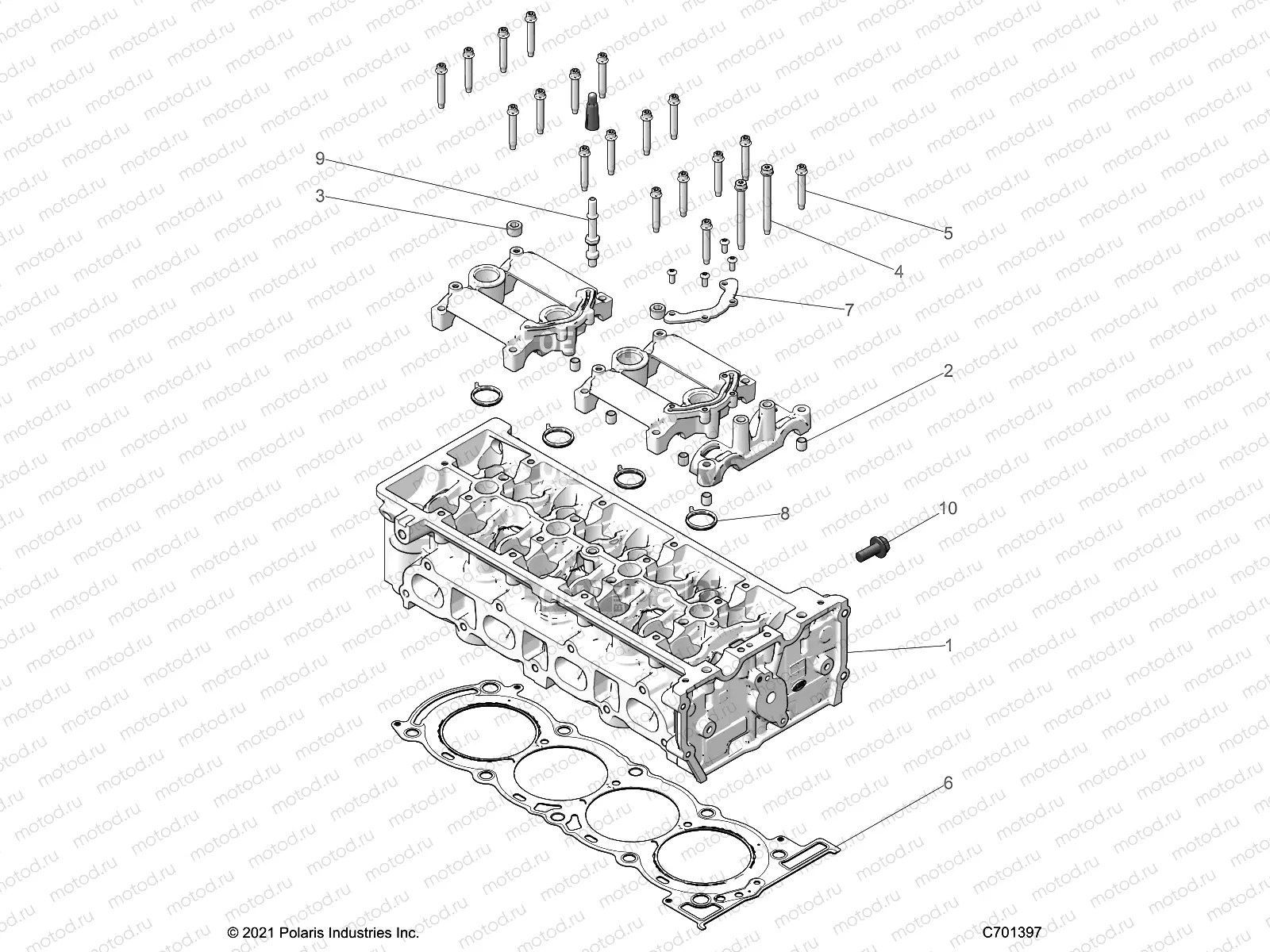 ENGINE | ENGINE, CYLINDER HEAD - Z22RGL2KAP/AL/BK/BP/BT (C1206172-3)