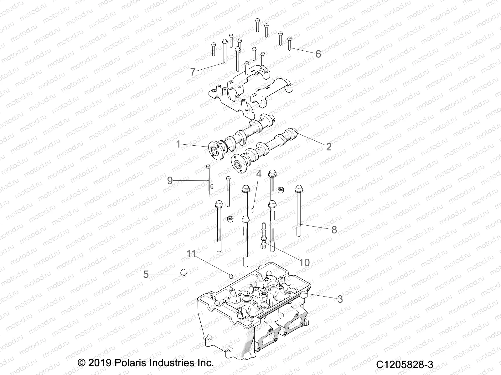 ENGINE | ENGINE, CYLINDER HEAD - Z23R4E92A/92B (C1205828-3)