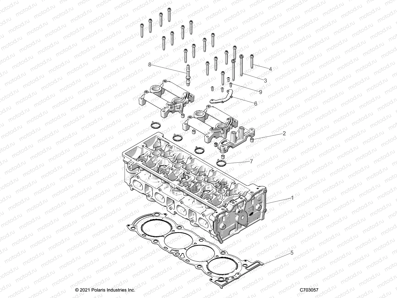 ENGINE | ENGINE, CYLINDER HEAD - Z23RMC2KAJ/BJ (C703057)