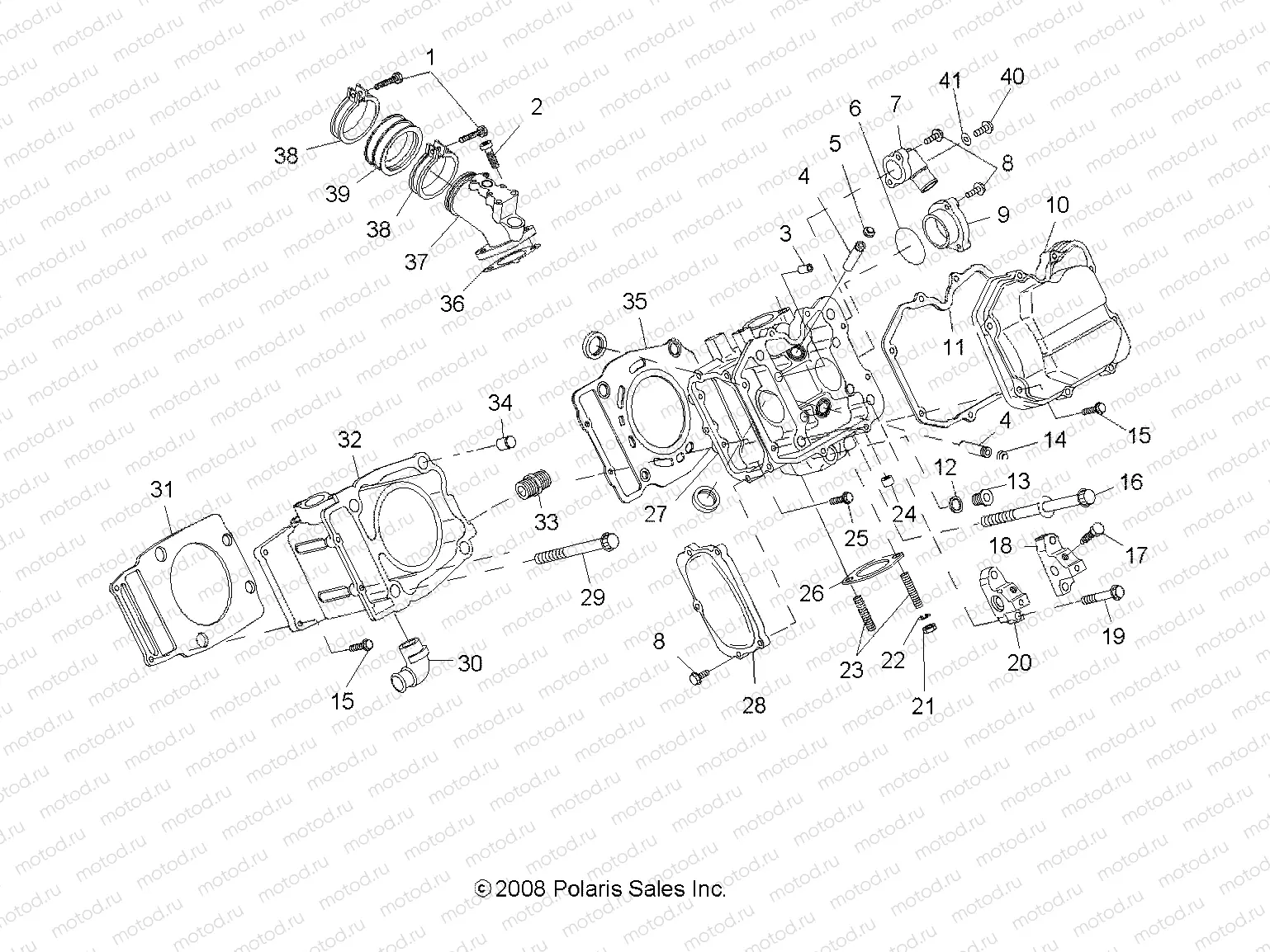 ENGINE | ENGINE, CYLINDER - R12RH50AG/AH/AM/AR/AZ (49RGRCYLINDER095004X4)