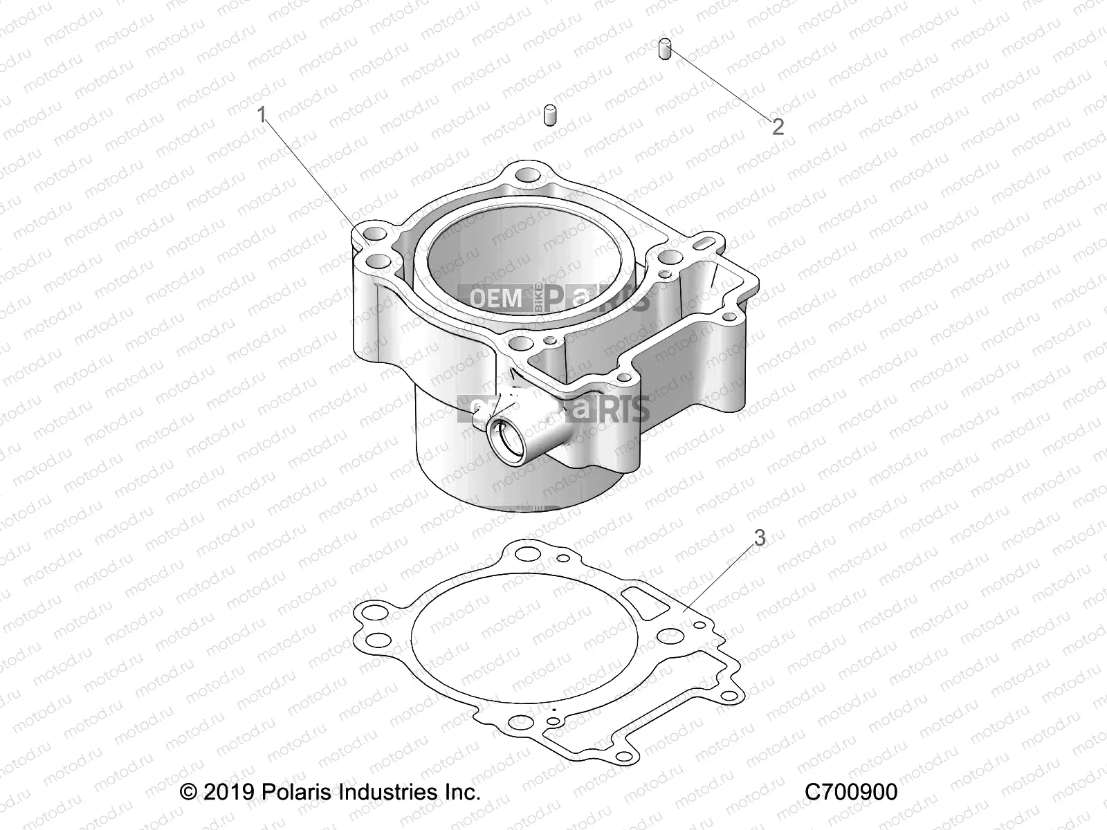 ENGINE | ENGINE, CYLINDER - R20MAE57D7 (C700900)