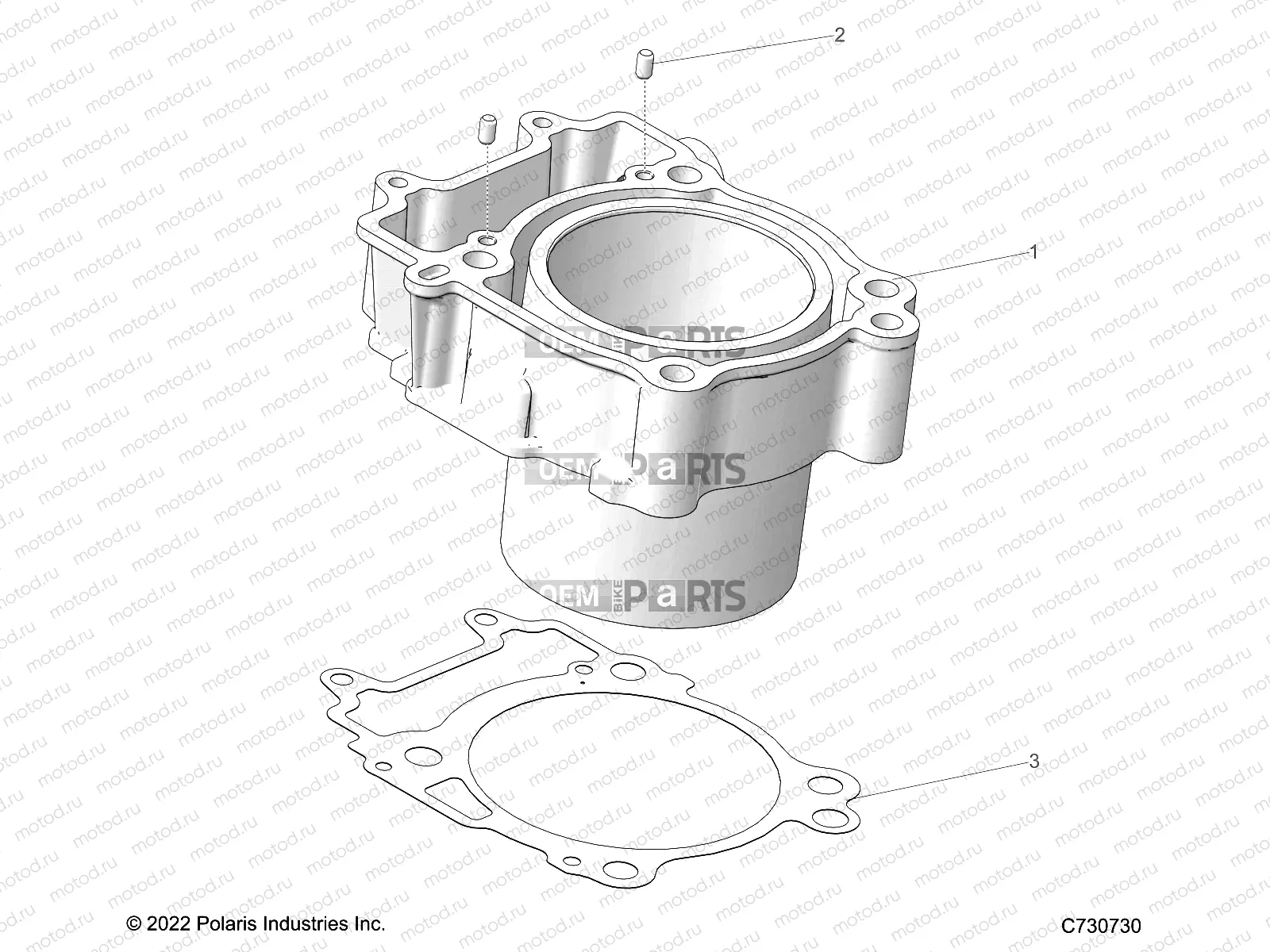 ENGINE | ENGINE, CYLINDER - R23MAE57DX (C730730)