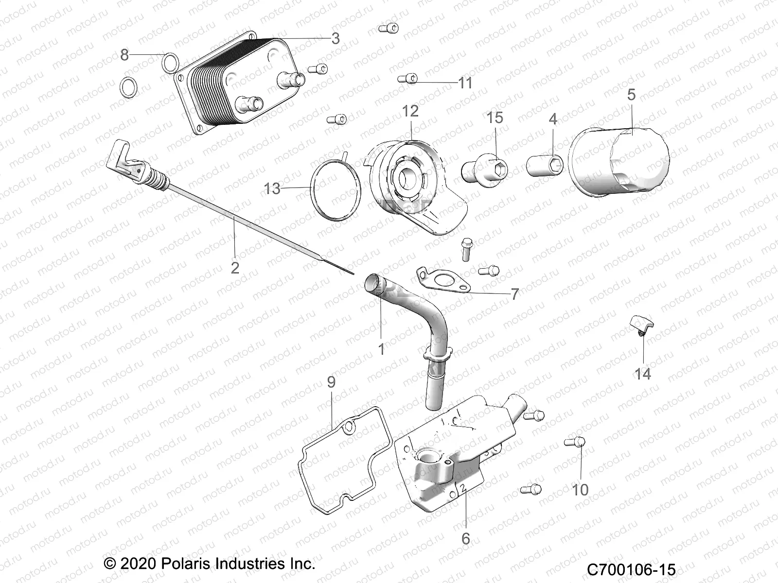 ENGINE | ENGINE, DIPSTICK AND OIL FILTER - G21G4D99AW/BW (C700106-15)