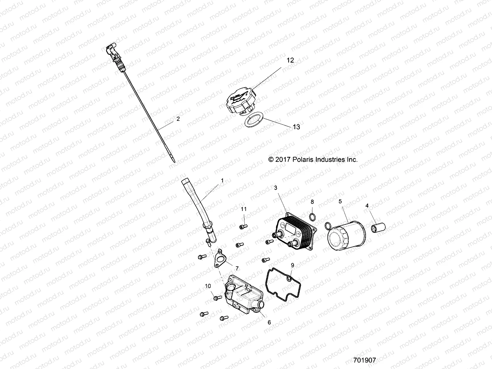 ENGINE | ENGINE, DIPSTICK, CAP AND OIL FILTER - R18RV_99 ALL OPTIONS (701907)