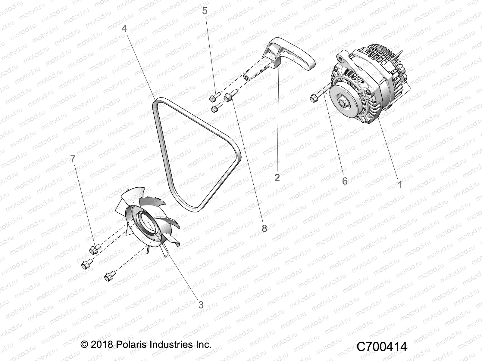 ENGINE | ENGINE, ENGINE, ALTERNATOR, FAN AND BELT - R20RRED4J1 (C700414)