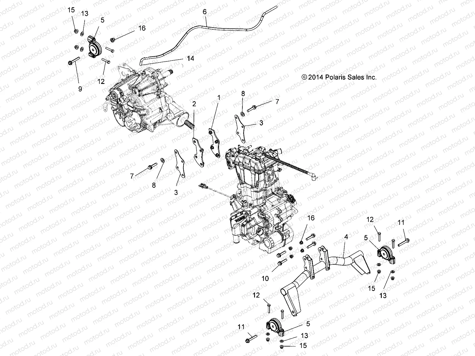 ENGINE | ENGINE, ENGINE and TRANSMISSION MOUNTING - A16DAA57F1/F2/E57FM (49ATVENGINEMTG15ACE570)