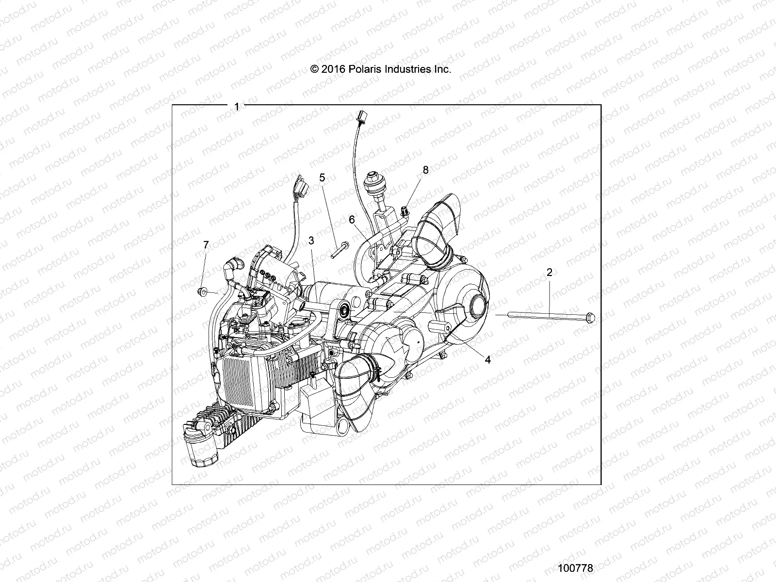 ENGINE | ENGINE, ENGINE and TRANSMISSION MOUNTING - A17HAA15NB7 (100778)
