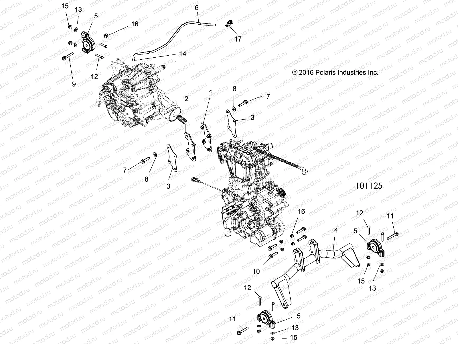 ENGINE | ENGINE, ENGINE and TRANSMISSION MOUNTING - A19DAE57D5 (101125)
