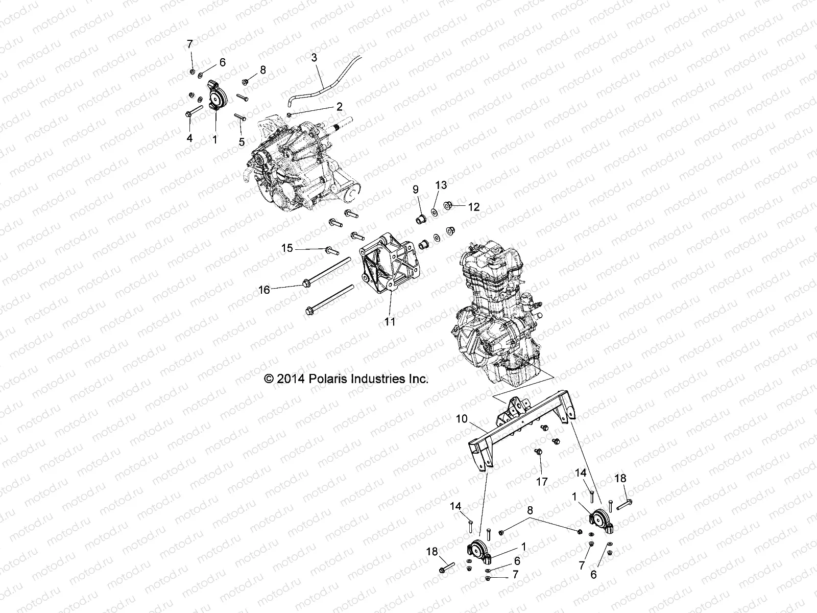 ENGINE | ENGINE, ENGINE AND TRANSMISSION MOUNTING - L16U2NAGFA/MA