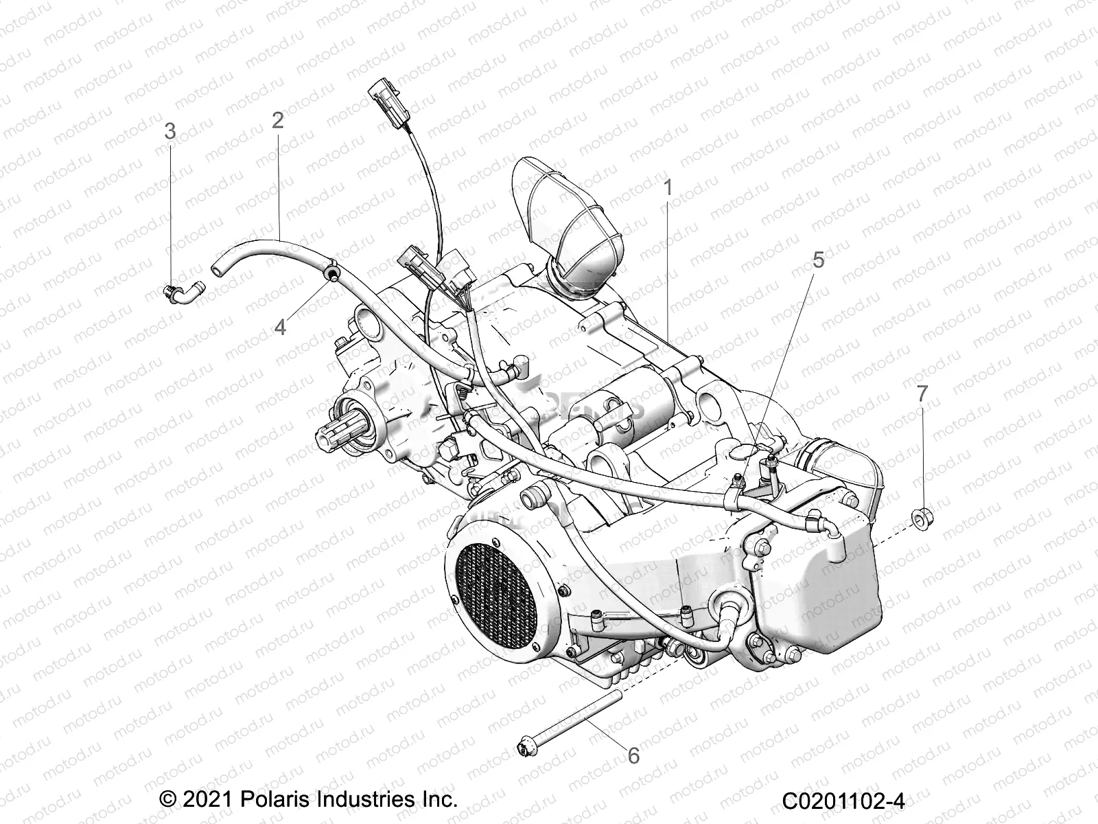 ENGINE | ENGINE, ENGINE and TRANSMISSION MOUNTING - Z21HCB18B2 (C0201102-4)