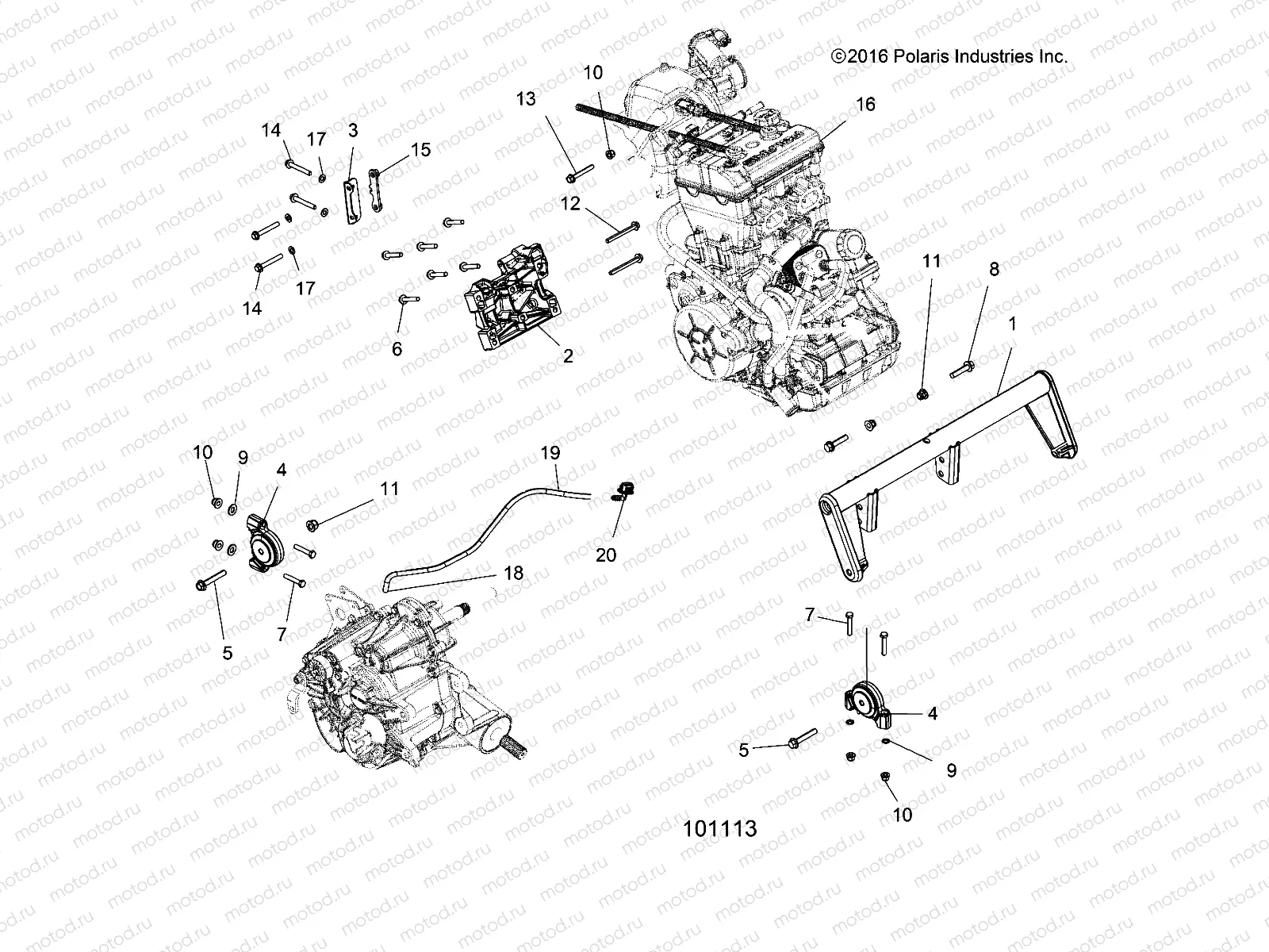 ENGINE | ENGINE, ENGINE MOUNTING - A18DCE87BB (101113)