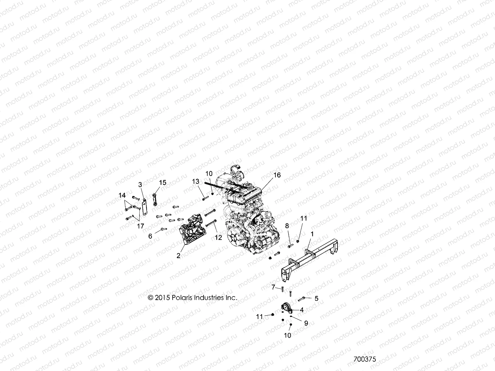 ENGINE | ENGINE, ENGINE MOUNTING - R17RTE87FU/F1/S87CU/C1/FU/F1 (700375)