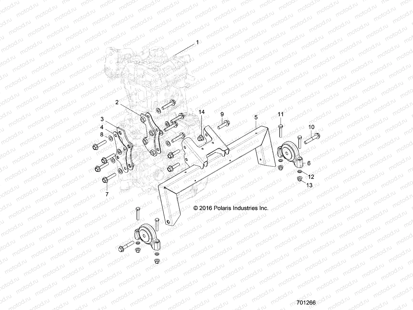 ENGINE | ENGINE, ENGINE MOUNTING - Z19VHA57F2 (701266)